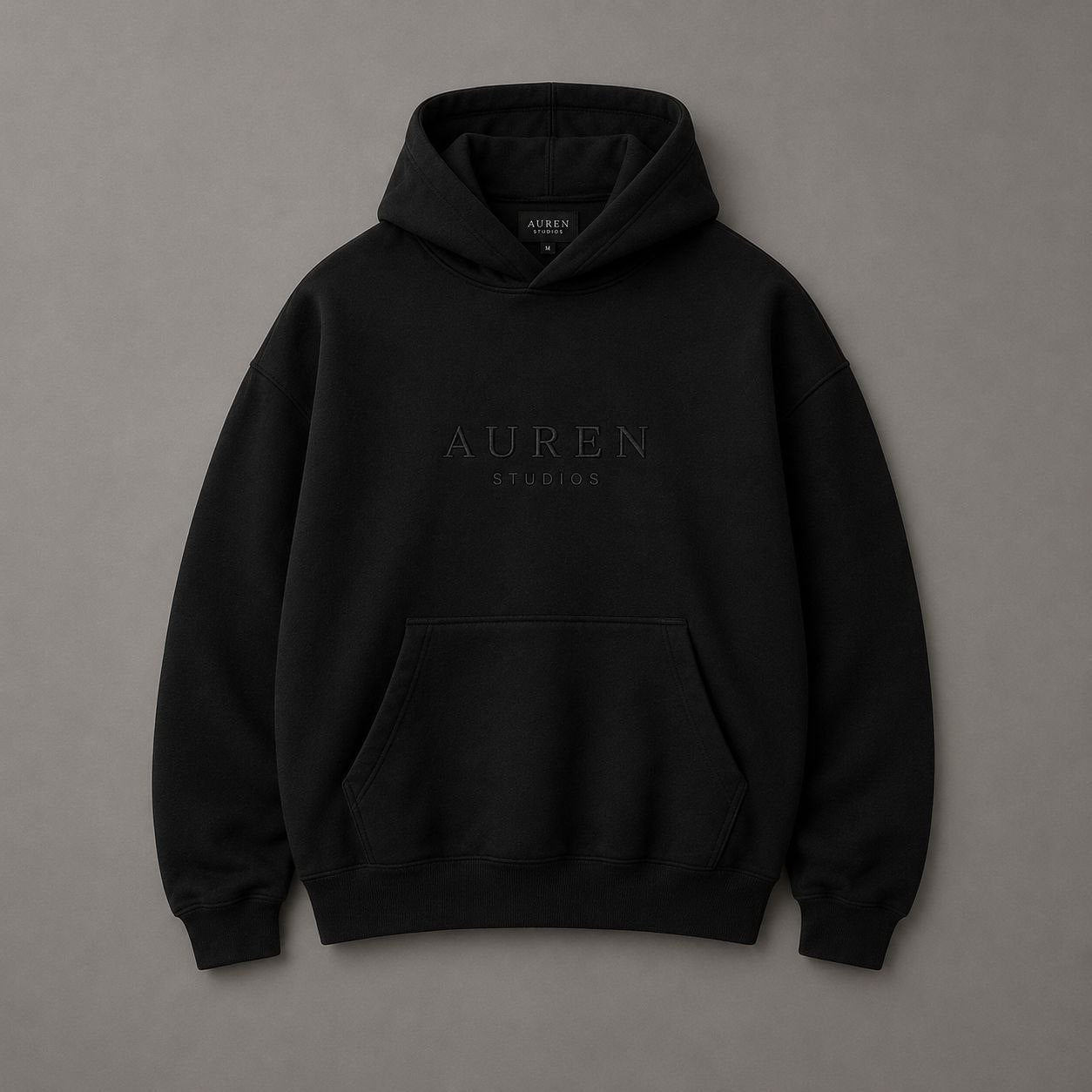 Premium Heavyweight Black Hoodie (AUREN STUDIOS)