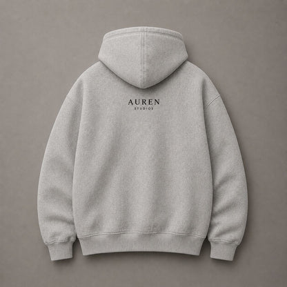 Premium Heather Gray Oversized Hoodie (AUREN STUDIOS)