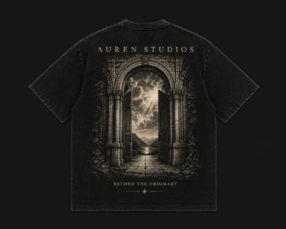 Vintage Washed Graphic Oversized T-Shirt (AUREN STUDIOS)