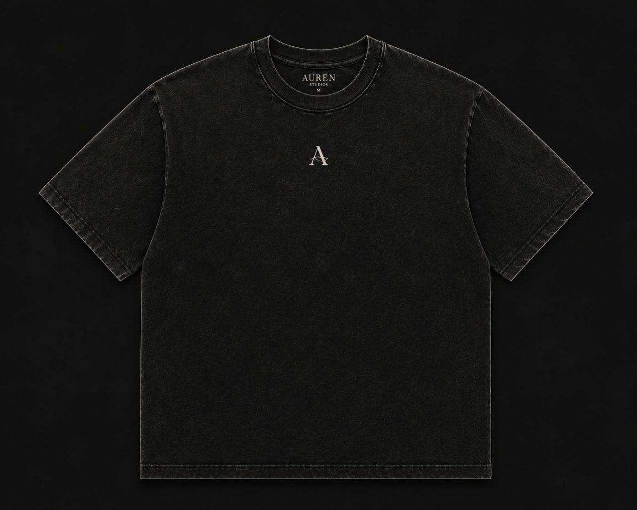 Vintage Washed Graphic Oversized T-Shirt (AUREN STUDIOS)