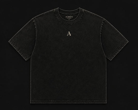 Vintage Washed Graphic Oversized T-Shirt (AUREN STUDIOS)