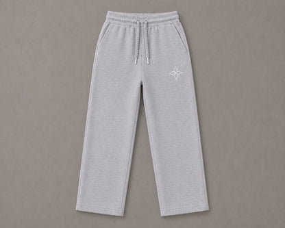 Premium Heather Grey Straight Leg Sweatpants (AUREN STUDIOS)