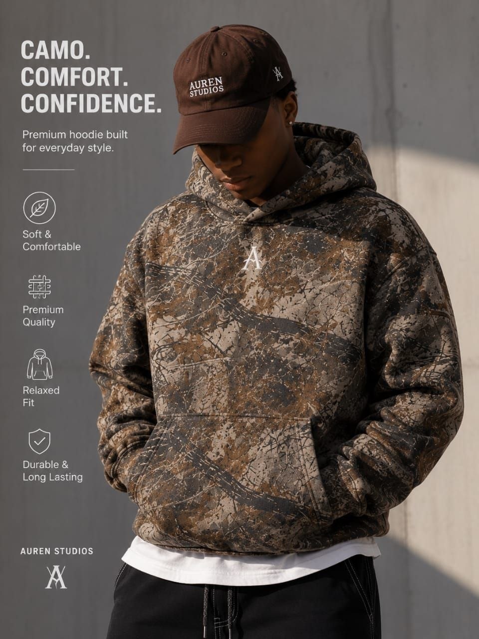 Outdoor Tactical Camouflage Hoodie (AUREN STUDIOS)