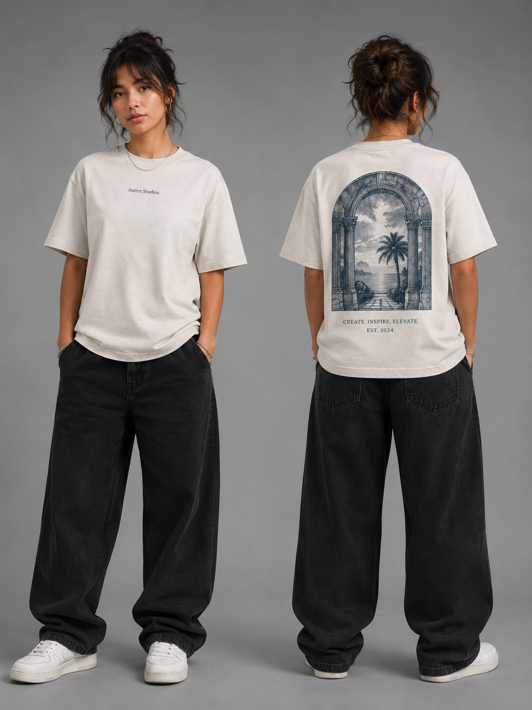 Vintage Graphic Oversized T-Shirt (AUREN STUDIOS)