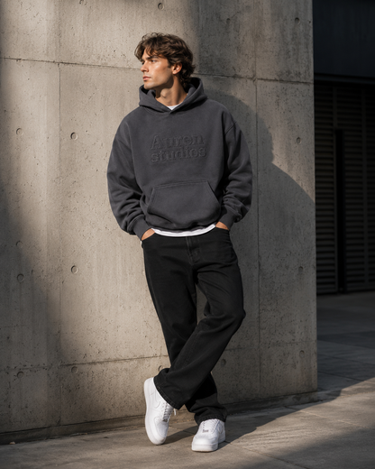 Oversized Embroidered Streetwear Hoodie (AUREN STUDIOS)